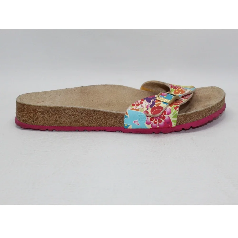 SINGLE SHOE Birkis Birkenstock Floral Sunflower Slide Sandal Womens Size 9/260